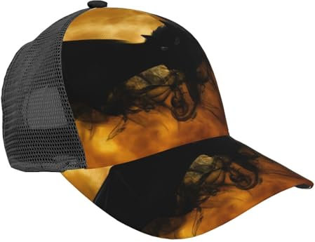OPSREY Hammerhead Sharks - Cappello da baseball con visiera curva regolabile, con visiera curva, Pipistrello per Halloween., 5-7