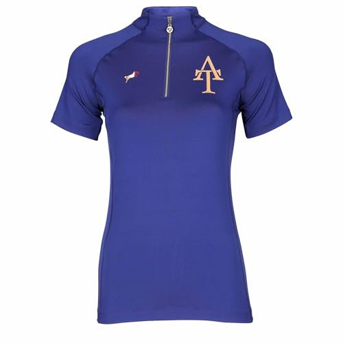 Aubrion Shires Team Womens Short Sleeve Base Layer - Navy Blue Large