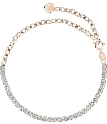 CHRIST Damen-Armband 925er Silber, recycelt Zirkonia One Size Roségold 32027295