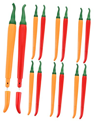 PLAFOPE Gemüsestifte-set 14-teilig Chili-schreibstifte Feine Spitze Schreibwaren Für Jungen Und Mädchen Kreatives Schreibwaren Für Studenten