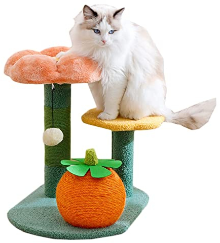 Árbol For Gatos con Flores, Torre Grande For Gatos con Postes Rascadores, Árbol Alto For Gatos De Interior