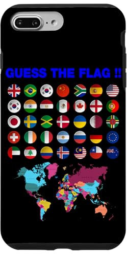 Hülle für iPhone 7 Plus/8 Plus Cool Guess the Flags of the Country of the World Graphic