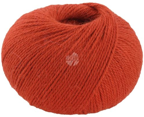 LANA GROSSA Natural Lama Fine | Feine Baby-Lama Fasern klassisch verzwirnt | Handstrickgarn aus 100% Lama (Baby) | 50g Wolle zum Stricken & Häkeln | 150m Garn FB104