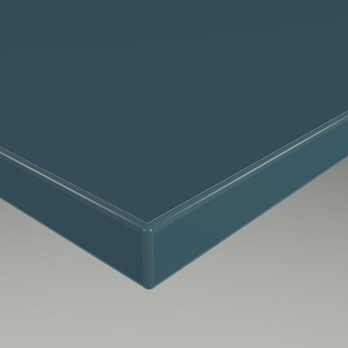 MySpiegel.de Tischplatte Holz Zuschnitt nach Maß Beschichtete Holzdekorplatte Marineblau in 19mm Stärke (120 x 70 cm, Marineblau)