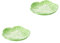 Yardenfun 2 Pièces Assiette De Chou Plateau De Table Contenants De Collation Trempette Aux Légumes Assiettes En Forme De Feuille Assiette Créative Plat D'assaisonnement Popcorn Bol Céramique