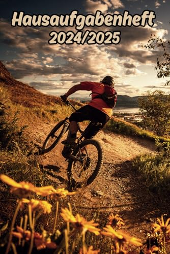 Hausaufgabenheft 2024/2025 Mountainbike: Wochenplaner mit Raum für Notizen und persönliche Programme August 2024 - Juli 2025 , für Jungs , Mädchen und Teenager