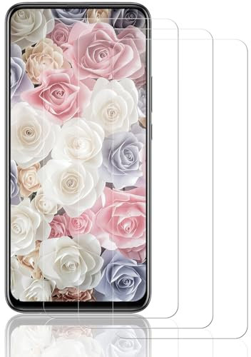 Beukei Panzer Schutz Glas für Huawei P Smart Z, 3 Stück SchutzDisplayschutzn[Anti-Kratzen][Sans Bulless][Fingerabdruck kompatibel][9H Härte] Displayschutz