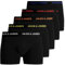 JACK & JONES Herren Unterhosen Shorts Boxershorts Trunks 5er Pack, Farbe:Schwarz, Wäschegröße:2XL, Artikel:-Black/Black/Black/Black/Black