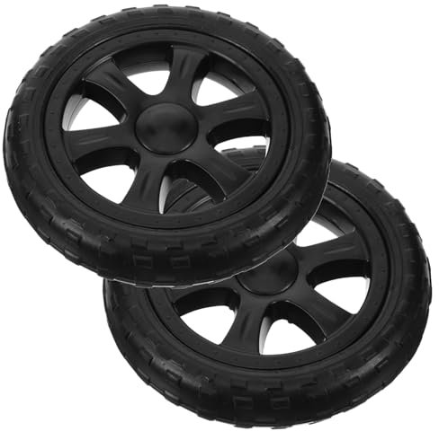 OKUMEYR 2 Stück Faltbare Kunststoff Einkaufswagenräder Mit Hoher Tragfähigkeit Ersatzräder Für Supermarkt Lebensmittelwagen Leicht Montierbare Wagenräder Für Effizienten Warentransport