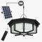 Luces solares para cobertizos interiores y exteriores,288LED,1200LM,luz colgante con sensor de movimiento,luz solar para interiores con 5 modos de iluminación y control remoto para cobertizo (1 Pack)