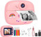 Kids Camera Instant Print, 1080P HD Digital Camera for Girls with 32GB SD Card, Instant Printer for Kids with Color Pens & 3 Rolls Print Paper (Pink)