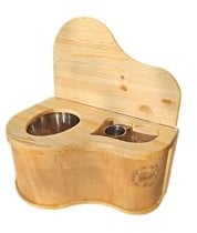 Toilette compostante in legno massiccio - ecologica e autonoma