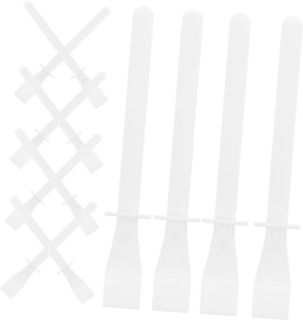 Generic 50pcs White Flexible Glue Spreader Applicator Sticks for DIY Leather and Wood Crafting Handheld Paint and Adhesive Smear Tool