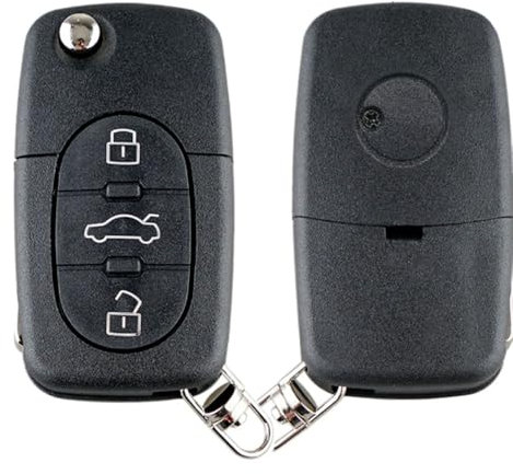 Mando a Distancia de Llave de Coche para Audi A2, A3, A4, A6, A8, TT, B5, RS4 Quattro 1994, 1995, 1996, 1997, 1998, 1999, 2000, 2001, 2002 - Cubierta de la Carcasa. (3 Botones)