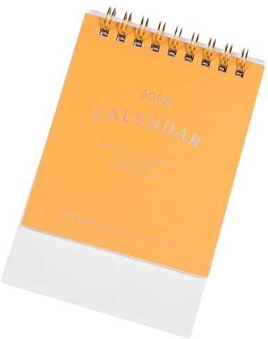 NUOBESTY 2024 Pads Calendar Office Gadgets Small Desktop Calendar Perpetual Daily Flip Home Decor