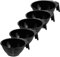 ADOCARN Lot De 5 Grands Bols De Pour Cheveux En Plastique Noir