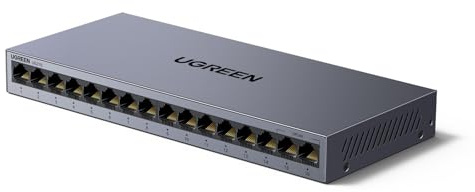 UGREEN Switch LAN Gigabit 16 Porte Velocità Automatica 10/100/1000 Mbps
