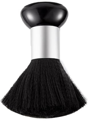 Plumeau de cou de -poils en nylon doux, brosse de balayage des cheveux, poudre de poussière d'ongles, outil professionnel pour les ongles, nettoyage des cheveux du visage | Brosse de rasage coi
