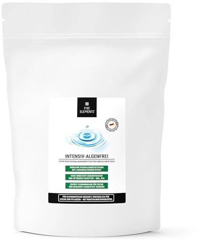 FIVE ELEMENTS® Intensiv-Algenfrei | hochwirksamer Fadenalgenvernichter für klaren Teich | für Koi-Teich geeignet | 2 kg