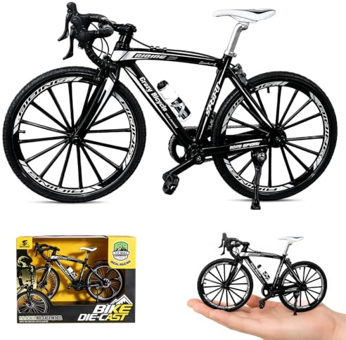 SGZIOO Finger Fahrrad Modell, 1:10 Spielzeug Fahrrad, Miniatur Fahrrad, Mountainbike Modell Ornamente, Sammlerstück & Geschenk Deko für Büro, Zuhause, Verein, Unterricht