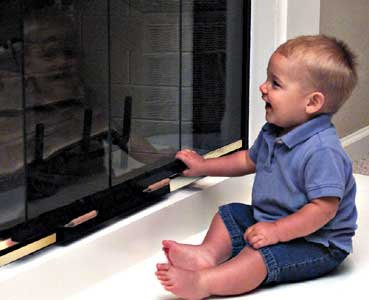 Fireplace Door Lock by Safety Innovations
