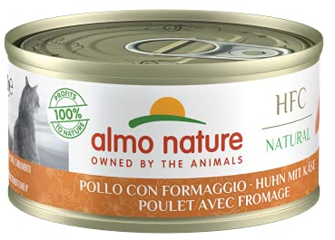 almo nature HFC Natural Katzenfutter nass - Huhn mit Käse 24er Pack (24 x 70g)