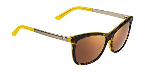 Gucci Sonnenbrille 3675/SLCGYG56_GYG (56 mm) braun/gelb
