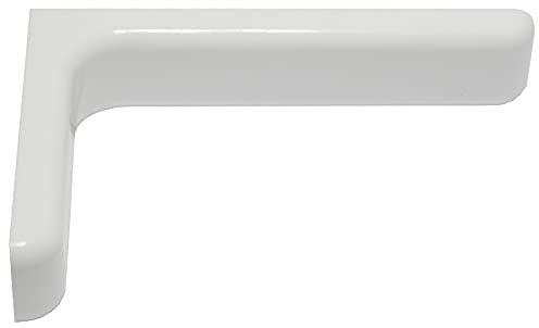 Reggimensola Luna Cm.12 con copertura in plastica bianco, completa di viti e tasselli per il montaggio.