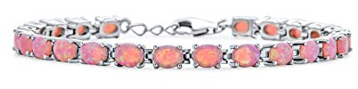 Bling Jewelry Solitär Runde Multi Farbe Edelstein Regenbogen Tennis Armband Für Frauen Jugendliche .925 Sterling Silber In Juwel Farben Geburtssteine