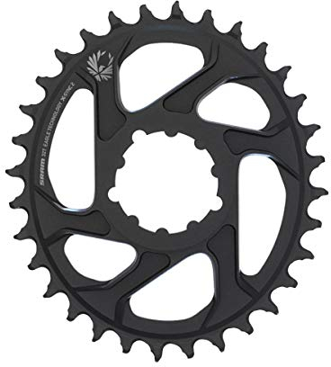 Sram Unisex – Erwachsene X-Sync2 Eagle Kettenblatt, oval schwarz, 32