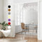 HSYLYM White Lace Net Lightweight Curtains Soft Fine Texture Delicate French Style Lace Curtains for Window and Living Room,White,90x200cm(35x78inch)