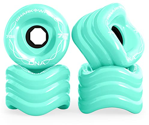 Shark Wheel Longboardrollen DNA 72mm 78A (Turquoise)