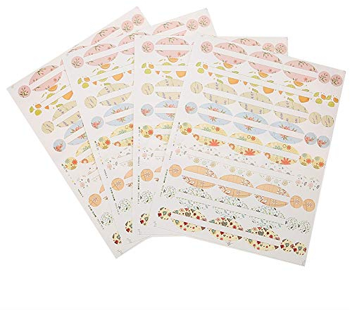 4 Blatt Aufkleber für Flaschen mit ätherischen Ölen, ovale und runde Aufkleber, Etiketten für Parfümflaschen zum Dekorieren von Flaschen mit ätherischen Ölen und Aromatherapie