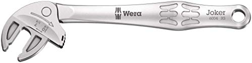 Wera 05020099001 6004 Joker XS Selbstjustierender Maulschlüssel, 7-10 mm (1/4-3/8) Silber