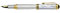 Xezo Maestro Fountain Pen, Fine Nib. Solid 925 Sterling Silver with Oceanic White Mother of Pearl and 18 Karat Gold Plating. Handcrafted, Limited Edition, Serialized