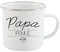 Mug Tasse Rétro en métal émaillé imprimé citation fête des pères Papa poule ref 2185