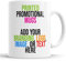 Faithful Prints Promotional Mugs for Business and Company Logo | Branded Coffee Mug | Merchandise Gifts | Advertising Tea Mugs (12 Mugs)