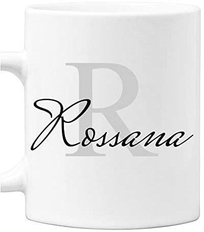Colorfamily Tazza Mug PERSONALIZZABILE con Iniziale e Nome - Lettera R - in ceramica
