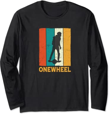 Vintage Funny Humor Retro Bekleidung - Onewheel Skateboard Langarmshirt