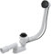 ECOLAM® Ablaufgarnitur für Badewanne schwarz black matt Alcaplast Ab- / Überlaufgarnitur Automat Siphon 52 mm