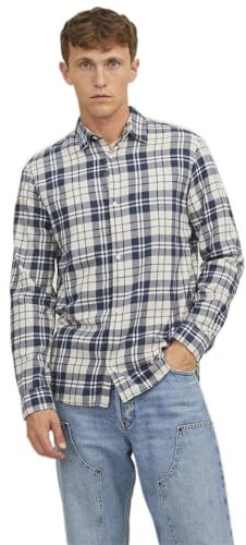 Bestseller A/S Jorjoshua Check Shirt Ls Chemise de loisirs Homme, Big Dipper, S