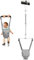 Cowiewie 2 in 1 Baby Door Jumper with Harness Function for Baby Walking, Baby Jumper with Adjustable Strap Door Clamp and Seat, Grey