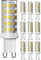 ledscom.de 10 Stück G9 LED Leuchtmittel, warmweiß (2800 K), 3,5 W, 485lm, 3-Stufen-Dimmer