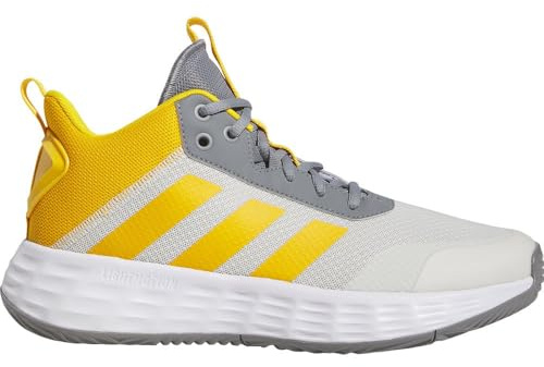 Adidas Herren Ownthegame Shoes, Orbit Grey/Crew Yellow/Grey Three, 45 1/3 EU