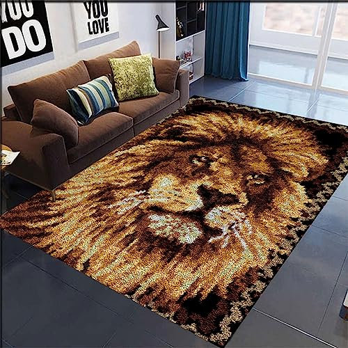 Knüpfteppich Zum Selber Knüpfen - Set für Kinder und Erwachsene - Latch Hook Kit - Teppich Knüpfen