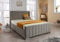 Wing Panel Ottoman Storage Bed (Gas Lift), Sleep Factorys Madison Grey Plush Velvet Upholstered Bed Frame - 6ft Super King (180 x 200 cm)