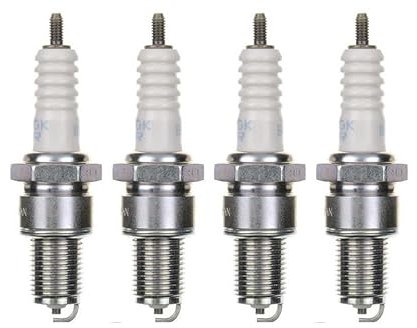 4x Zündkerze BPR6ES – passend für Yamaha XV 535 Virago, Kawasaki Z 750/1300, Moto Guzzi Bellagio, Norge, V11 – Zündkerzen Set für Motorrad Roller Scooter