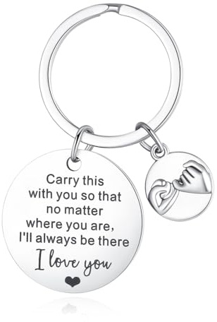 XianNVXI Inspirierender Schlüsselanhänger, beste Freundin und Dankeschön, Geschenke für Sie und Ihn, I Love You