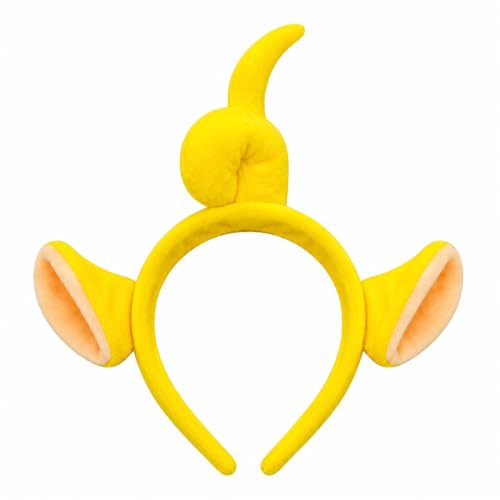 jokeshop Teletubbie Stirnband mit Ohren Teletubbies Tüll Erwachsene Verkleidung 90er Jahre Cartoon Charakter TV Programm Buch Tag