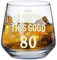 D Design Invent Print! 80th Birthday Gift Wine Glass Funny Printed Drinking Mug Present for Men Women Age 80 Year Old Gift Idea Keepsake Happy Birthday - 345ml